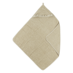 Badcape met naam badstof Ruffle Sand 80x80cm - Meyco