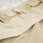 Laken Ruffle met naam - sand 100x150 cm - Meyco