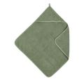 Badcape met naam badstof Forest green 75x75cm - Meyco