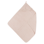 Badcape met naam badstof Ruffle soft pink 80x80cm - Meyco