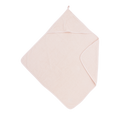 Badcape met naam badstof soft pink 75x75cm - Meyco