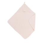 Badcape met naam badstof soft pink 75x75cm - Meyco