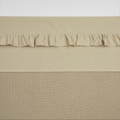 Laken Ruffle met naam - sand 100x150 cm - Meyco