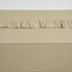 Laken Ruffle met naam - sand 100x150 cm - Meyco