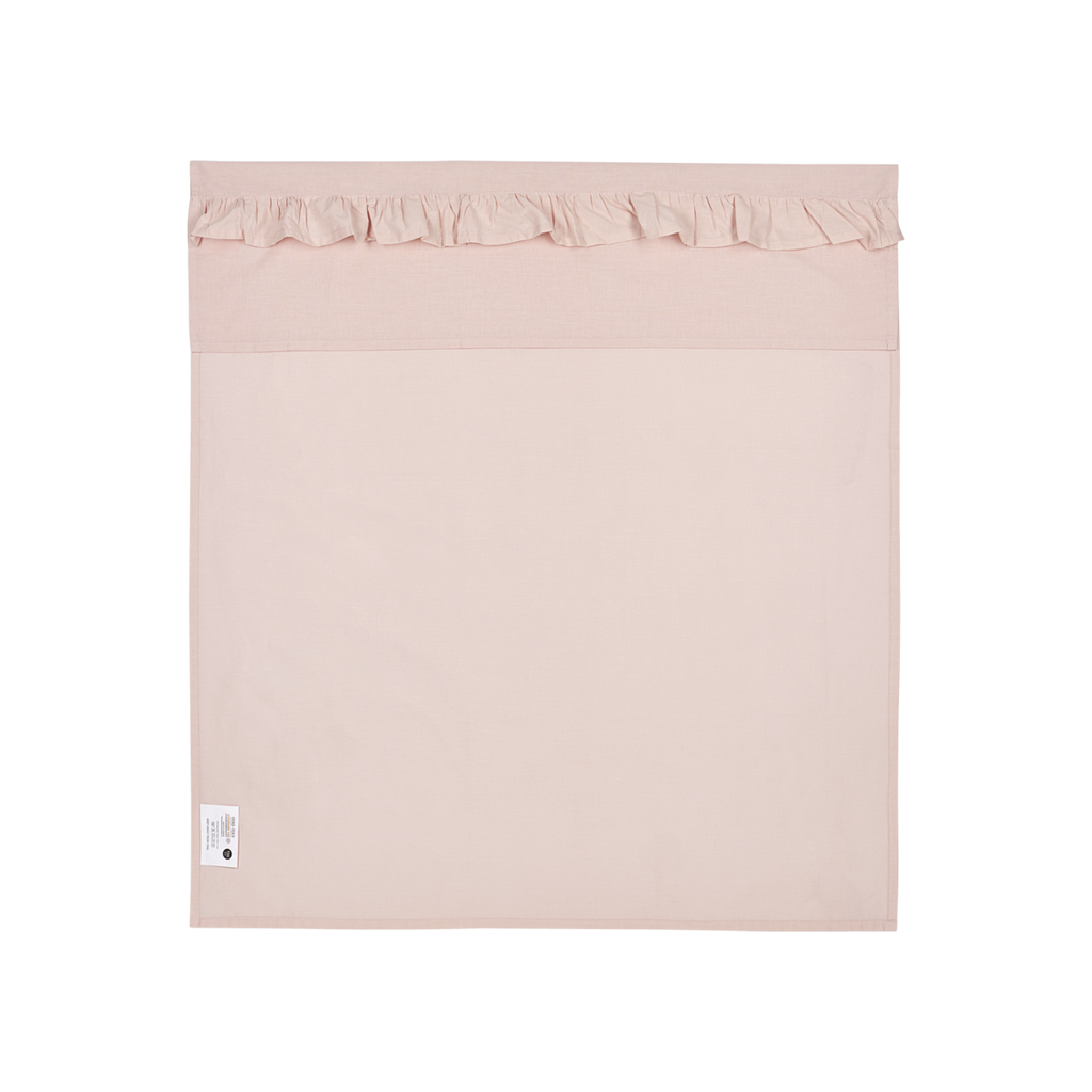 Laken Ruffle met naam - soft pink 100x150 cm - Meyco