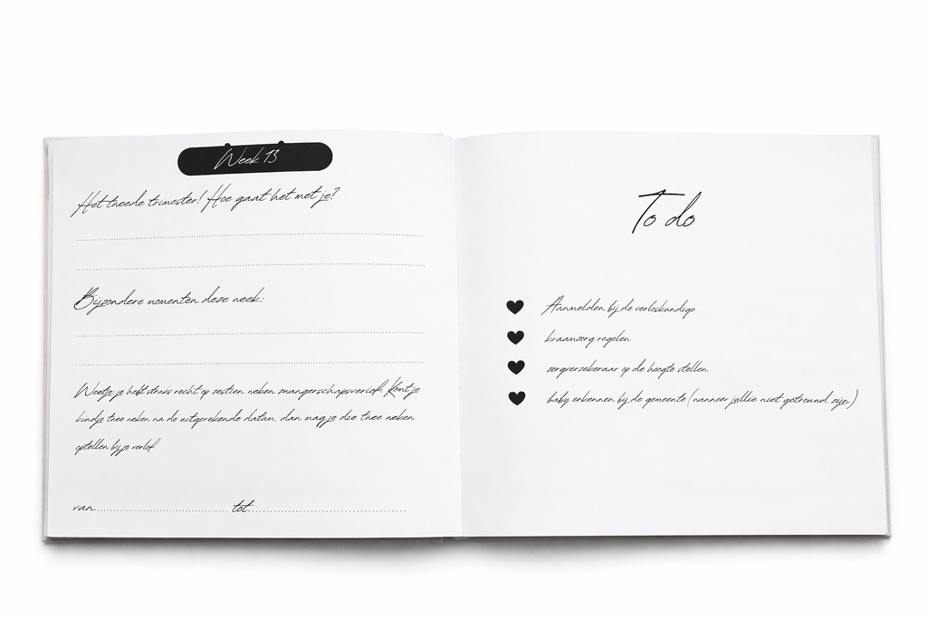 Zwangerschapsinvulboek Studio Claire