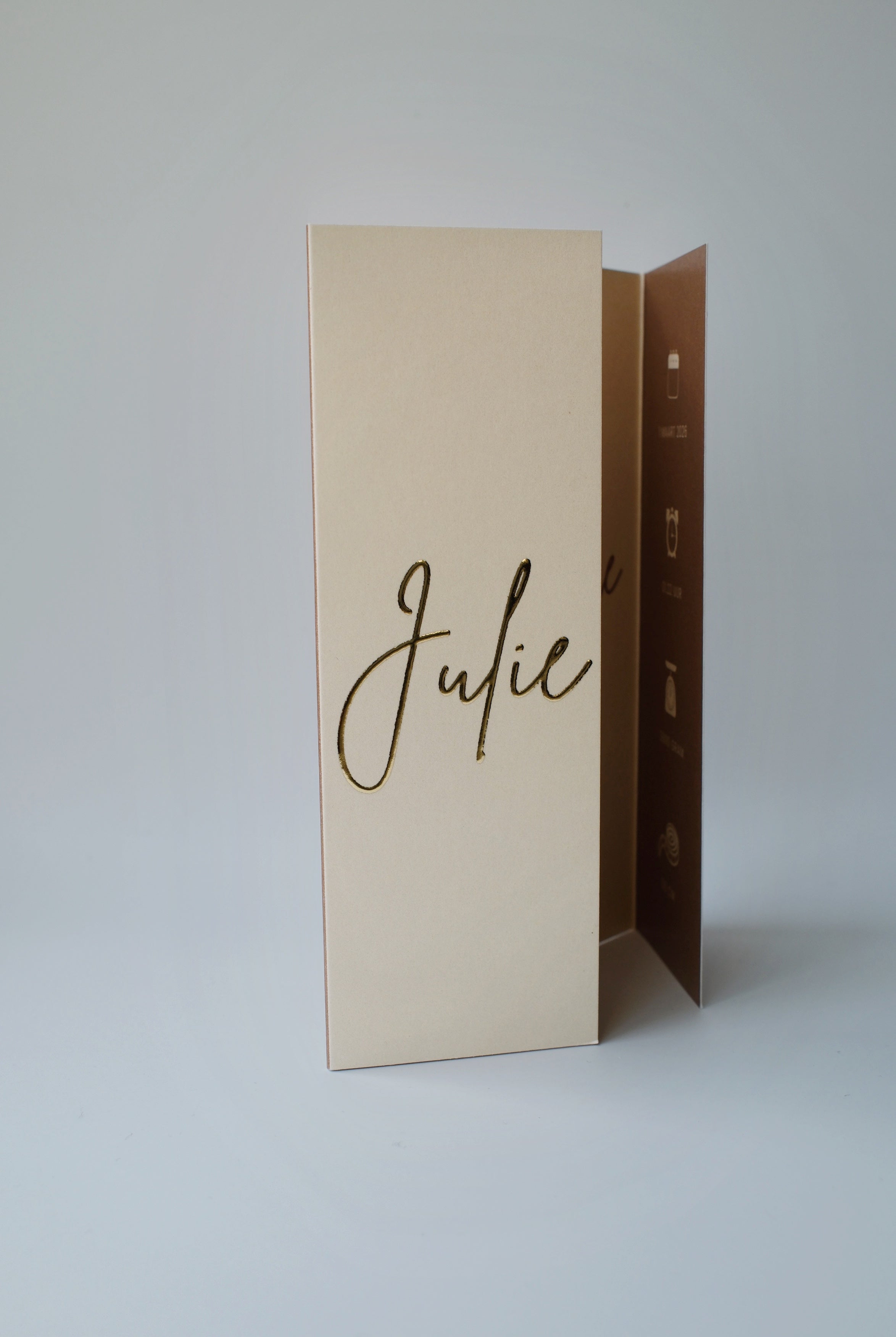 Luikvouw geboortekaartje Julie | meisje & jongen | Luxe en persoonlijk ontwerp