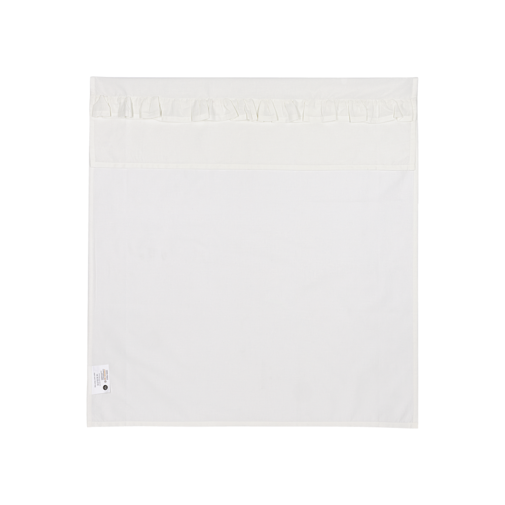 Laken Ruffle met naam - Offwhite 100x150 cm - Meyco