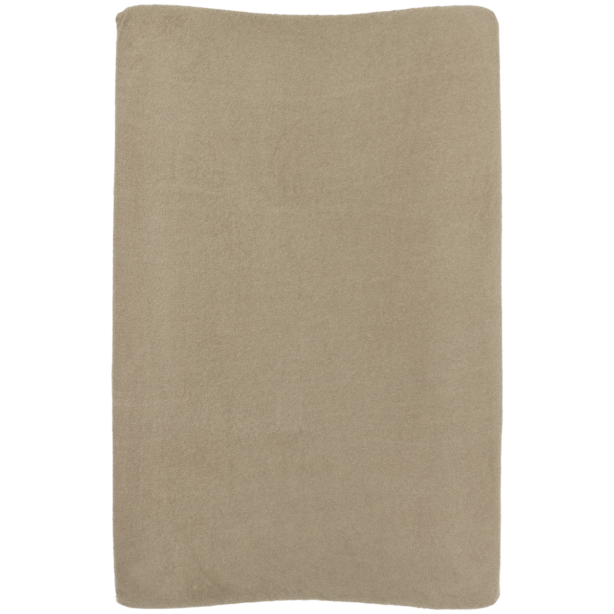 Aankleedkussenhoes met naam badstof Taupe - Meyco